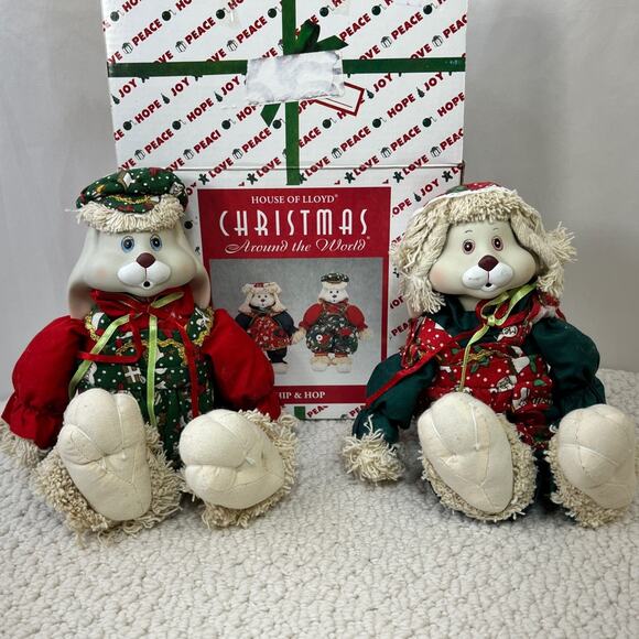 Vintage Hip & Hop Bunny Bunnies House Of Lloyd Christmas Around The World 1996 - Picture 2 of 8